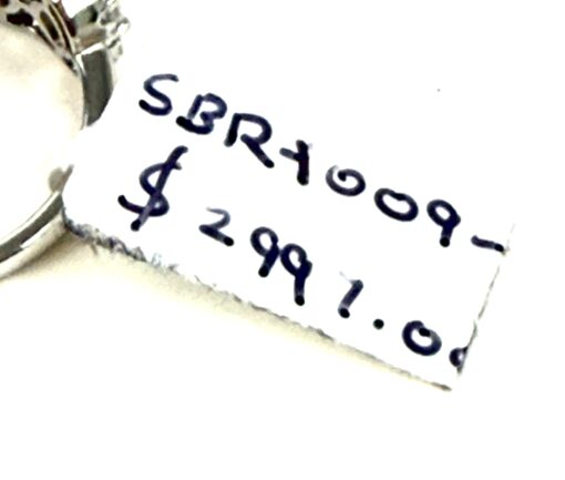 4 Carat Total Weight Lab Diamond Band Oval Stones in 14k White Gold Size 7 - Image 2