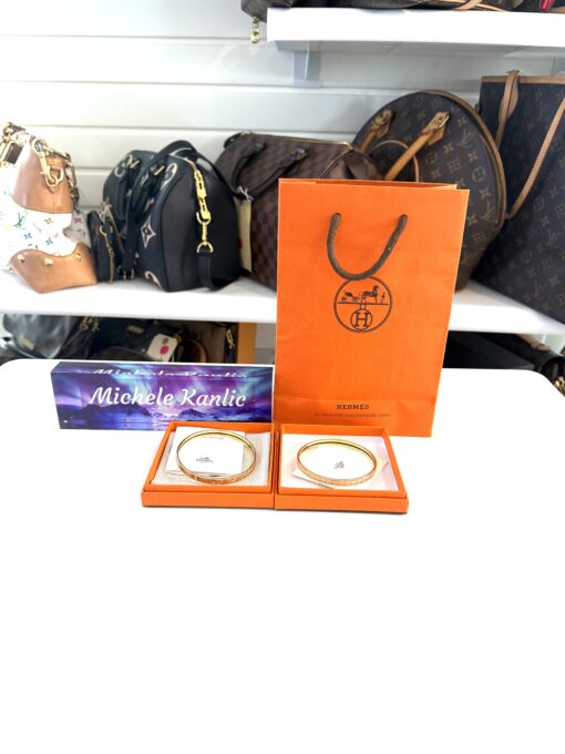 Set of 2 Hermes Bangles GM Emile et une Nuit and Faubourg City - Image 7