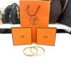 Set of 2 Hermes Bangles GM Emile et une Nuit and Faubourg City