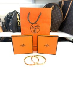 Set of 2 Hermes Bangles GM Emile et une Nuit and Faubourg City