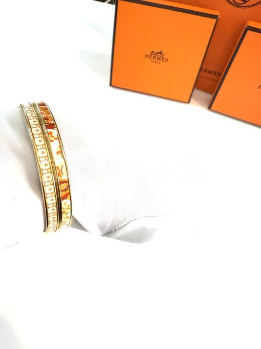Set of 2 Hermes Bangles GM Emile et une Nuit and Faubourg City - Image 4