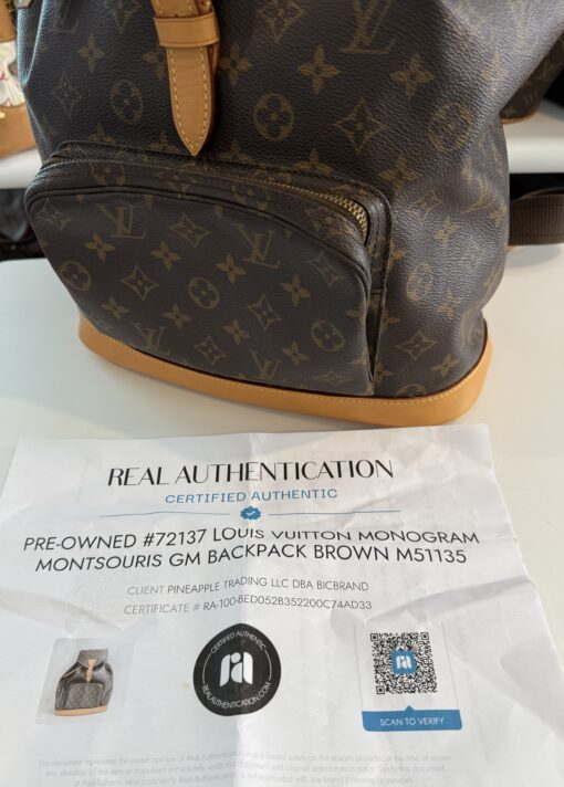 Louis Vuitton Monogram Montsouris GM Backpack - Image 18
