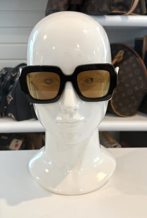NEW Gucci GG1547S Black Yellow Zebra Square Sunglasses - Image 7