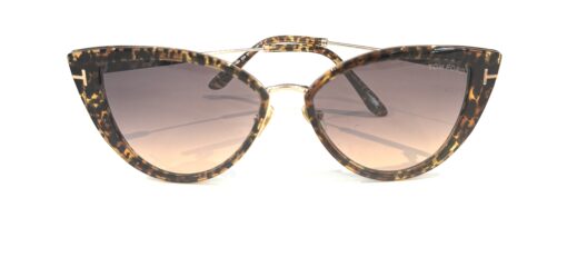 TOM FORD ANJELICA FT0868 CAT EYE SUNGLASSES IN ANIMAL BROWN - Image 5