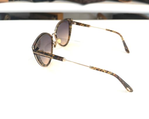 TOM FORD ANJELICA FT0868 CAT EYE SUNGLASSES IN ANIMAL BROWN - Image 10