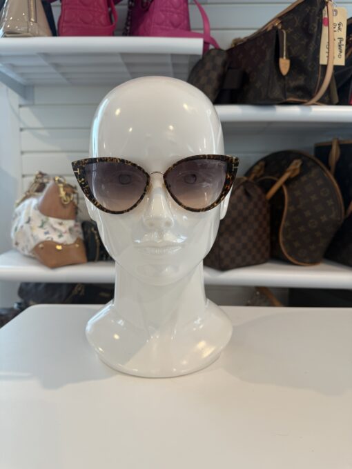 TOM FORD ANJELICA FT0868 CAT EYE SUNGLASSES IN ANIMAL BROWN - Image 8