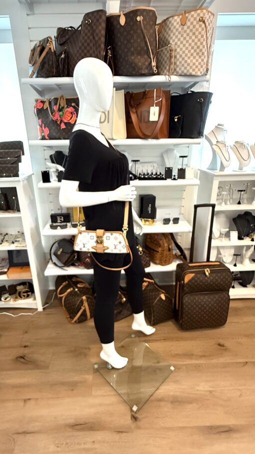 Louis Vuitton Monogram Multicolor Shirley White - Image 3