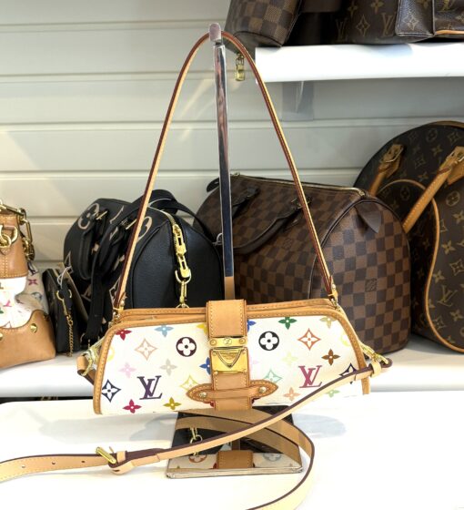 Louis Vuitton Monogram Multicolor Shirley White - Image 8