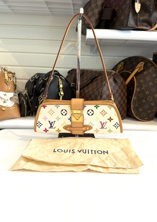 Louis Vuitton Monogram Multicolor Shirley White - Image 9