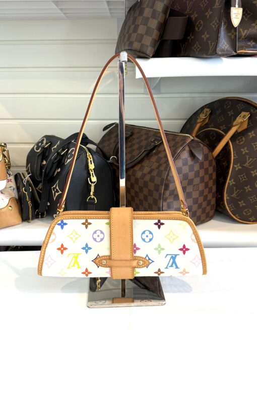 Louis Vuitton Monogram Multicolor Shirley White - Image 11