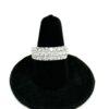 3 Row Wedding Band 2 Carat Lab Diamond in .925 Sterling Silver