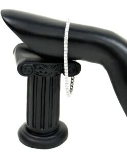 5 Carat Lab Diamond Baguette 7" Tennis Bracelet in .925 Sterling Silver