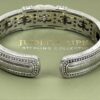 Inside of the cuff engraved Judith Ripka Sterling Collection