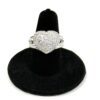 Judith Ripka Designer Heart Ring .925 Sterling Silver and Cubic Zirconia Size 7