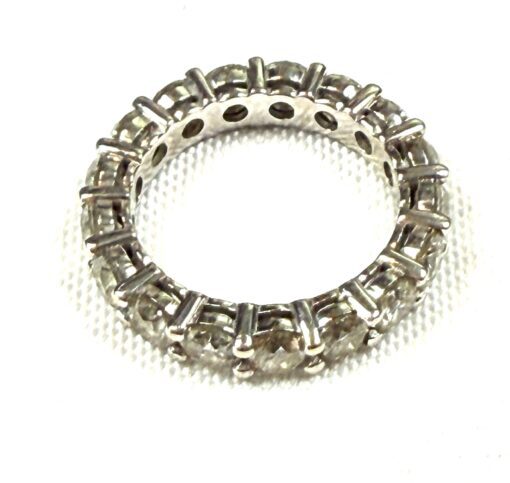 Natural diamond eternity band consisting of 5.22 carats of natural round brilliant cut diamonds - Image 10