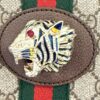 Close up of the enamel tiger head hardware