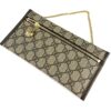 Pouch with the chain and zip along the top