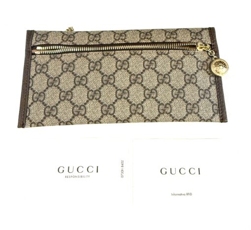 Gucci Supreme Monogram Large Rajah Chain Tote Beige New Acero with Pouch - Image 19
