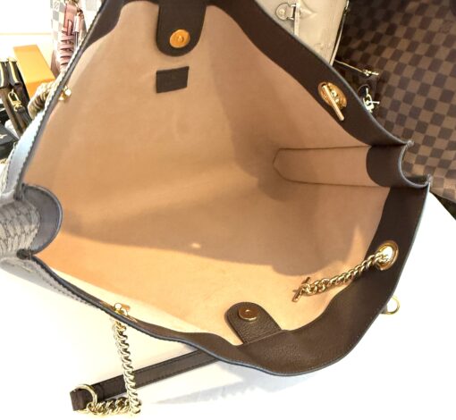 Gucci Supreme Monogram Large Rajah Chain Tote Beige New Acero with Pouch - Image 12
