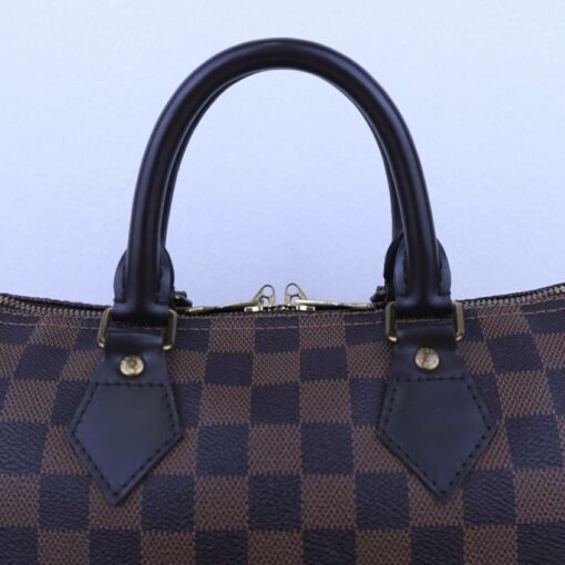 Louis Vuitton Damier Ebene Speedy Bandouliere 25 Red - Image 12