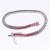Garnet Natural Gemstone Birthstone 3mm .925 Tennis Bracelet 7.5"
