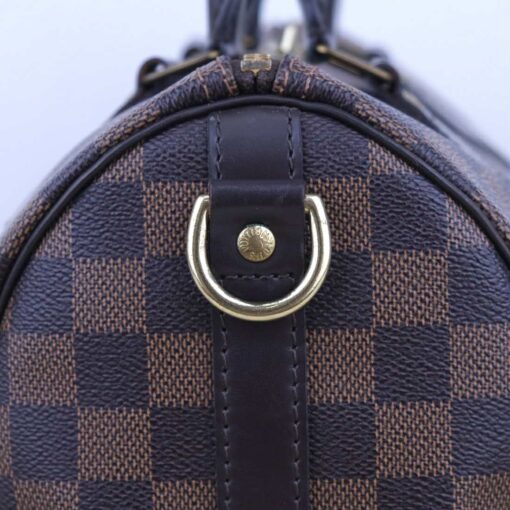 Louis Vuitton Damier Ebene Speedy Bandouliere 25 Red - Image 18