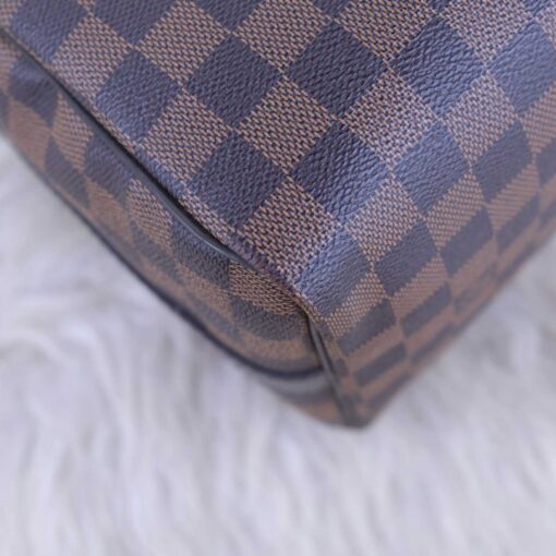 Louis Vuitton Damier Ebene Speedy Bandouliere 25 Red - Image 9