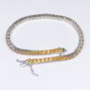Citrine Natural Gemstone Birthstone 3mm .925 Tennis Bracelet 7.5"
