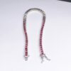 Pink Tourmaline Natural Gemstone Birthstone 3mm .925 Tennis Bracelet 7.5″ 2