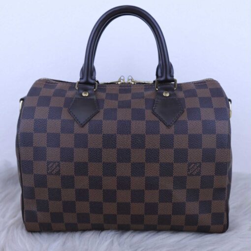 Louis Vuitton Damier Ebene Speedy Bandouliere 25 Red - Image 22