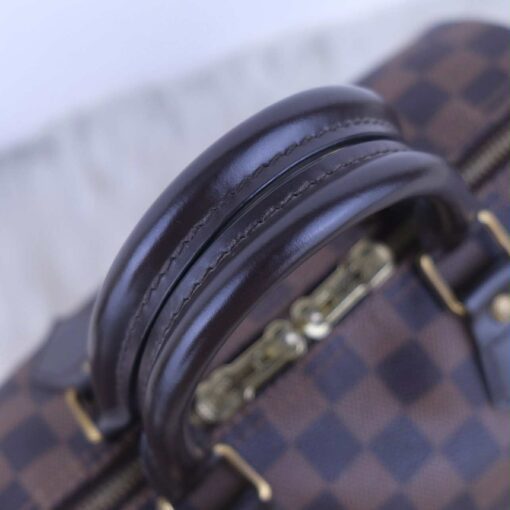 Louis Vuitton Damier Ebene Speedy Bandouliere 25 Red - Image 15