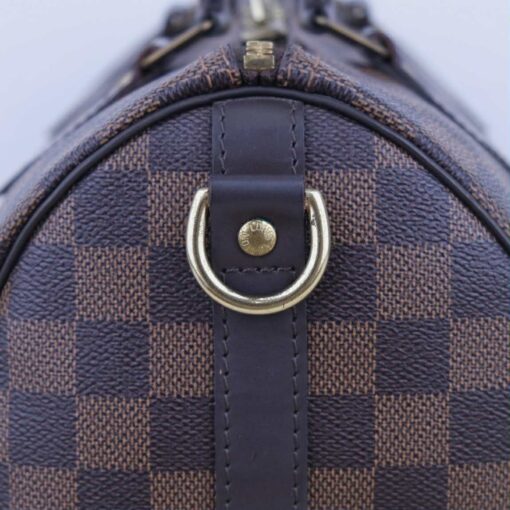 Louis Vuitton Damier Ebene Speedy Bandouliere 25 Red - Image 17