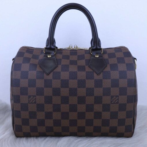 Louis Vuitton Damier Ebene Speedy Bandouliere 25 Red - Image 21