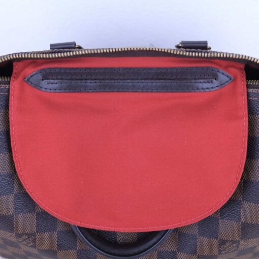 Louis Vuitton Damier Ebene Speedy Bandouliere 25 Red - Image 6