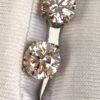 3.01 TCW Fancy Intense Pink Lab Diamond Screwback Studs in 14k White Gold - Image 9