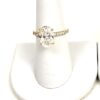 6 TCW Lab Diamond Engagement Ring 14k White Gold. – DEPOSIT 42