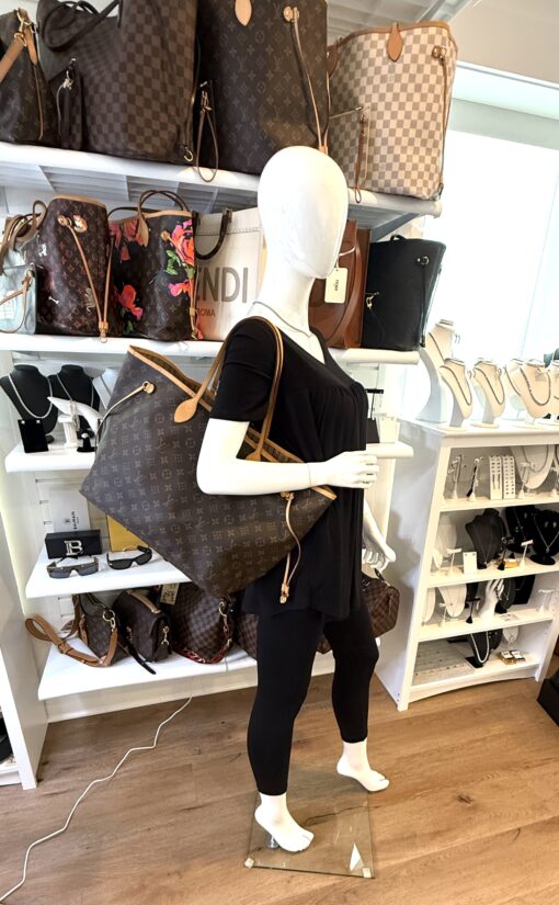Louis Vuitton Monogram Neverfull GM Tan Interior - Image 3