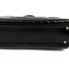 Chanel Aged Calfskin Chevron Quilted Small Coco Handle Flap Black 28