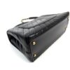 Chanel Aged Calfskin Chevron Quilted Small Coco Handle Flap Black 23