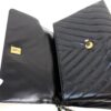 Chanel Aged Calfskin Chevron Quilted Small Coco Handle Flap Black 14