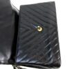 Chanel Aged Calfskin Chevron Quilted Small Coco Handle Flap Black 13