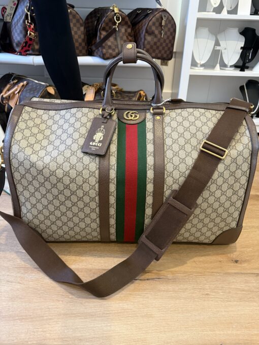Gucci Savoy Large Duffle Bag Coated Canvas - Image 29