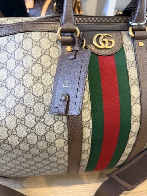 Gucci Savoy Large Duffle Bag Coated Canvas - Image 27