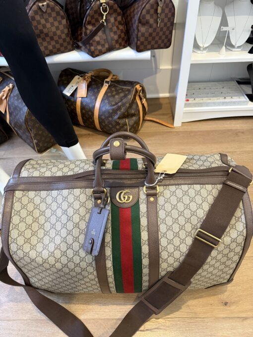 Gucci Savoy Large Duffle Bag Coated Canvas - Image 26