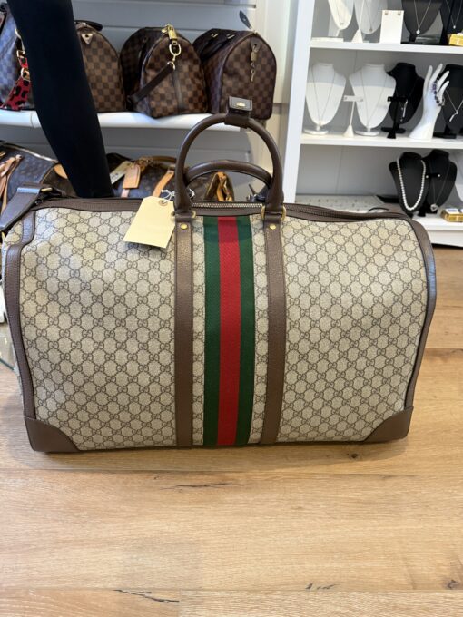 Gucci Savoy Large Duffle Bag Coated Canvas - Image 25