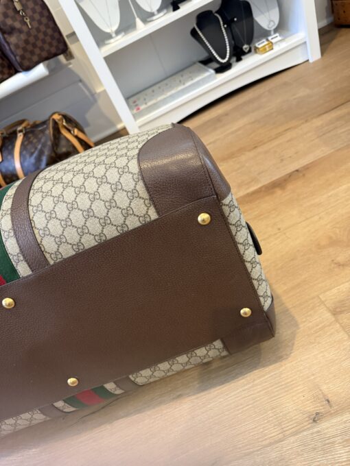 Gucci Savoy Large Duffle Bag Coated Canvas - Image 21