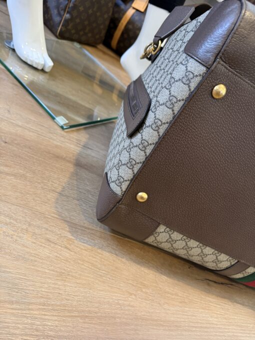 Gucci Savoy Large Duffle Bag Coated Canvas - Image 19