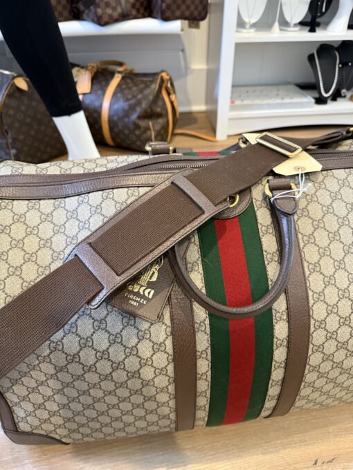 Gucci Savoy Large Duffle Bag Coated Canvas - Image 17