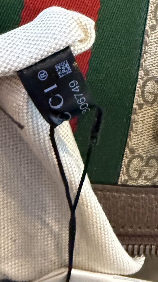 Gucci Savoy Large Duffle Bag Coated Canvas - Image 12