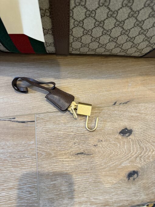 Gucci Savoy Large Duffle Bag Coated Canvas - Image 7
